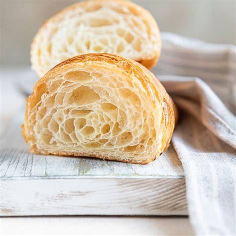 Schichten und Poren im Croissant