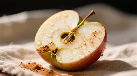Schichtschema: trockene Mischung - Apfel - Mischung - Apfel - Mischung - geriebene Butter