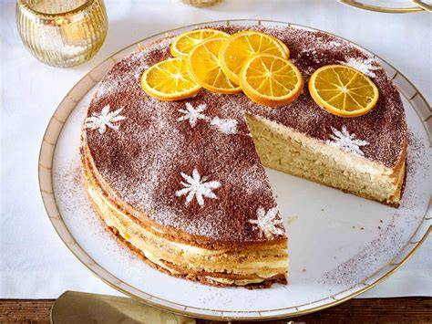 Schichttorte mit Ganache und Deko