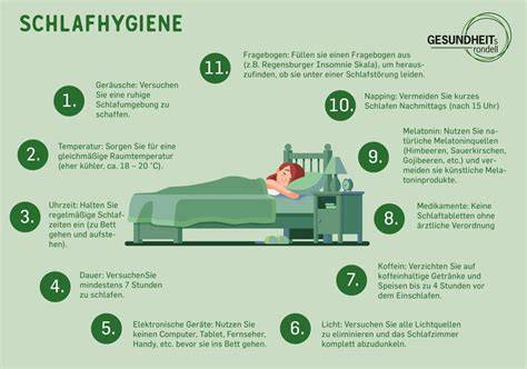 Schlafhygiene - Infografik
