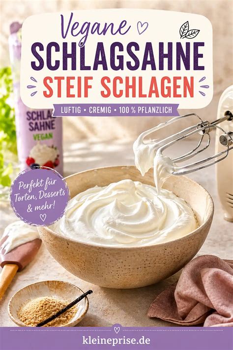Schlagsahne steif geschlagen in einer Schüssel