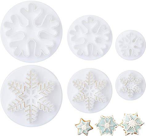 Schneeflocken Fondant Form ohne Ausstecher