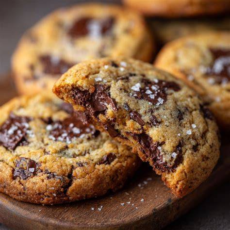 Schnelle Cookies mit Karamell-Füllung und Meersalz