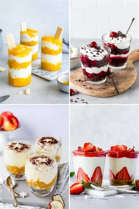Schnelle Desserts im Glas, Beispiele