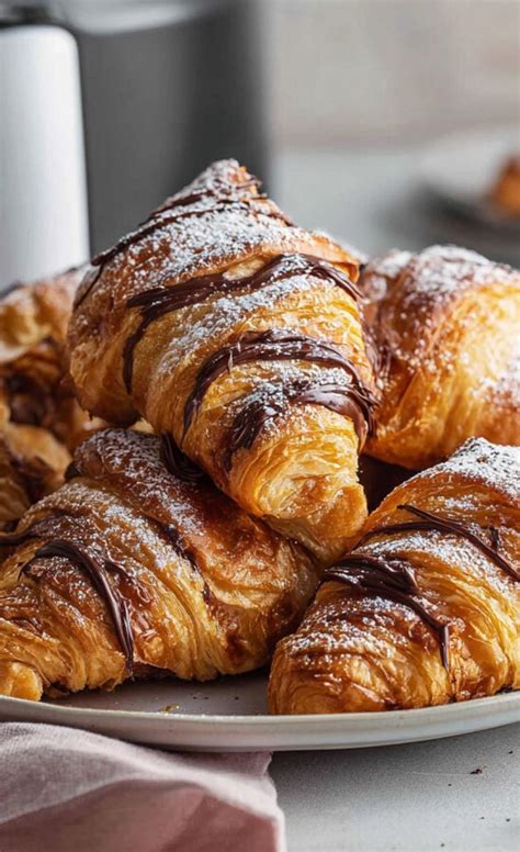 Schnelle Schoko-Croissants aus veganem Blätterteig - Anleitung Bildfolge