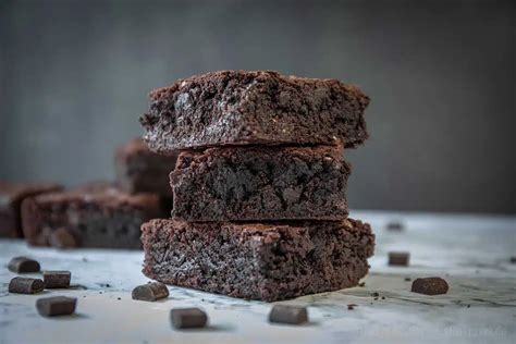 Schnittbild eines Brownies, Texturaufnahme