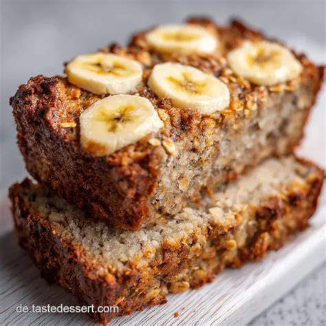 Schnittbilder: Krume von Bananenbrot mit Haferflocken, Detail der Textur