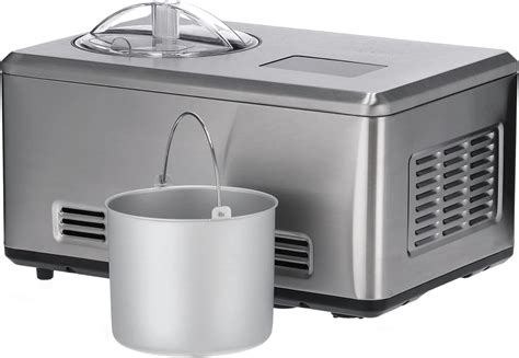 Schnittgrafik: Eismaschine mit Kompressor und Heizelement für Joghurt (Temperaturzonen)