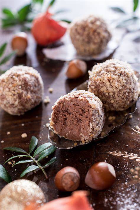 Schoko‑Haselnuss Pralinen (Rocher Style)