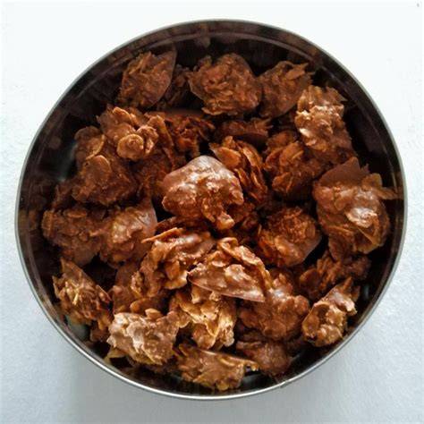 Schoko Crossies in luftdichter Dose gelagert