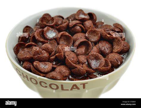 Schoko Flakes Schüssel mit Milch