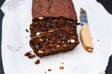 Schoko Haferflocken Kuchen aufgeschnitten