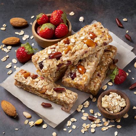 Schoko Haferriegel mit Nüssen und Trockenfrüchten als Snack