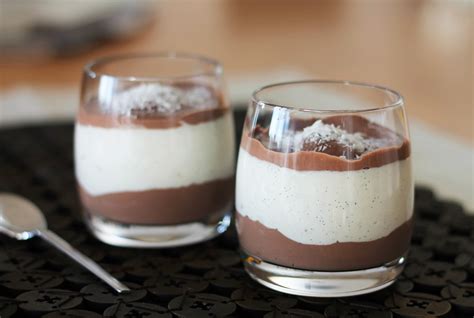 Schoko Kokos Creme im Glas, karibische Stimmung