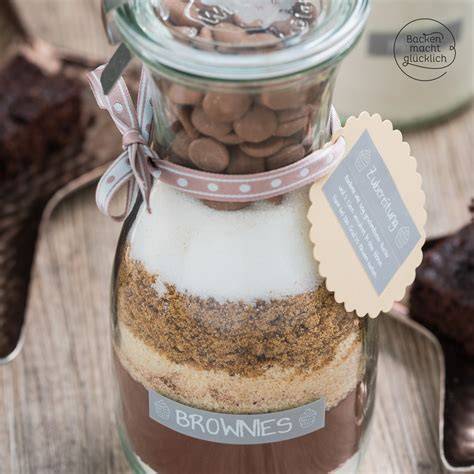 Schoko Muffins Backmischung als Geschenk im Glas