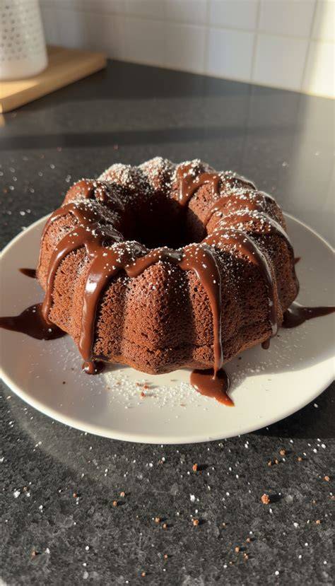 Schoko Obers Gugelhupf in Gugelhupfform vor dem Backen