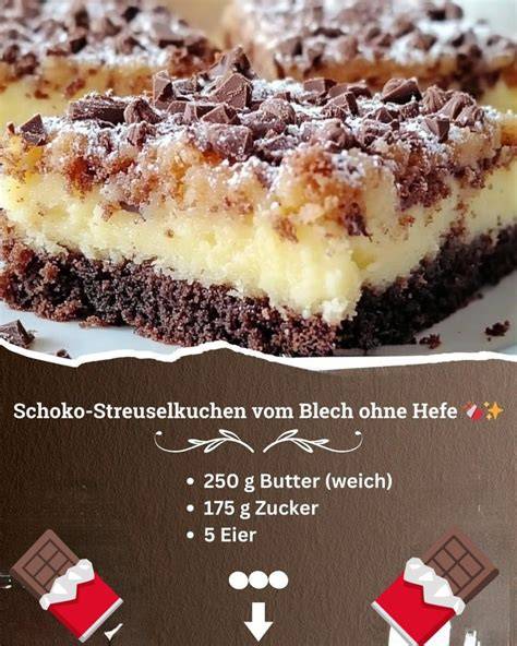 Schoko Streuselkuchen Zutaten und Vorbereitung