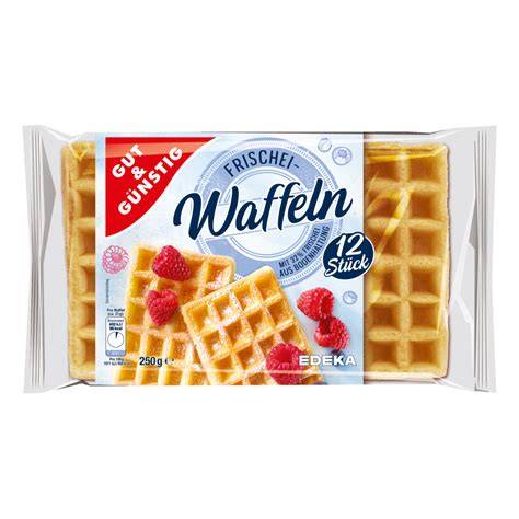 Schoko Waffeln Edeka Visualisierung mit Verpackung und Zutaten