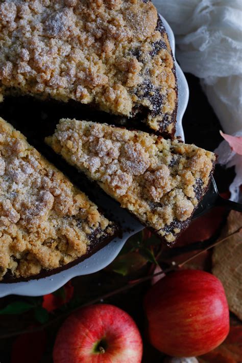 Schoko-Apfelkuchen aufgeschnitten, Nahaufnahme