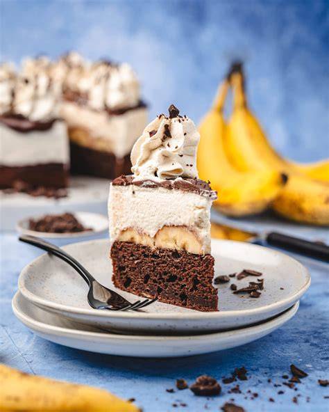 Schoko-Bananen-Torte Anschnitt