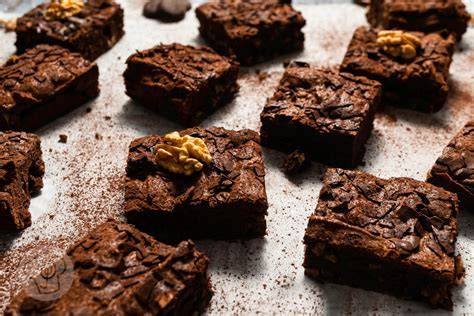 Schoko-Brownies mit Nüssen