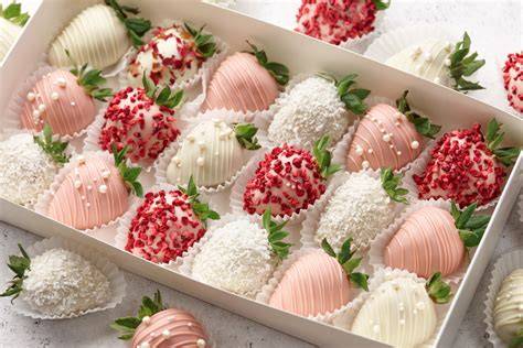 Schoko-Erdbeer-Geschenke, dekorative Anlässe