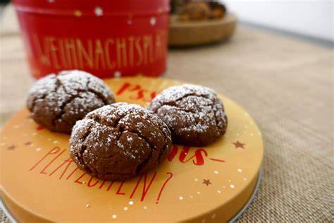 Schoko-Espresso-Plätzchen auf Backblech