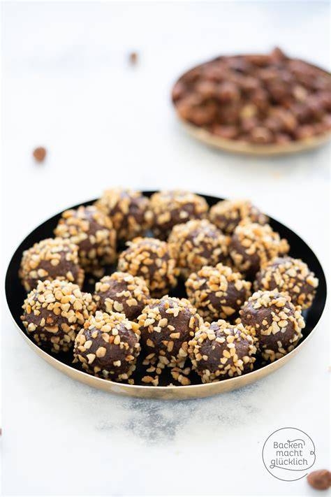 Schoko-Haselnuss-Kugeln mit Crunch