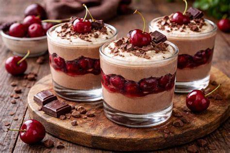 Schoko-Kirschen als Dessert-Topping