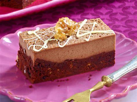 Schoko-Lebkuchen auf einer Platte