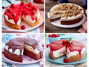 Schoko-Mascarpone-Varianten: Collage aus fünf Torten