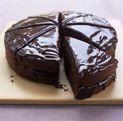 Schoko-Nutella Kuchen mit Glasur