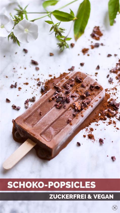 Schoko-Popsicles im Formen-Blech