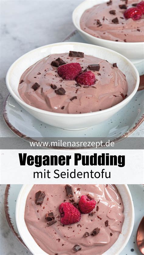 Schoko-Pudding mit Beeren und Seidentofu