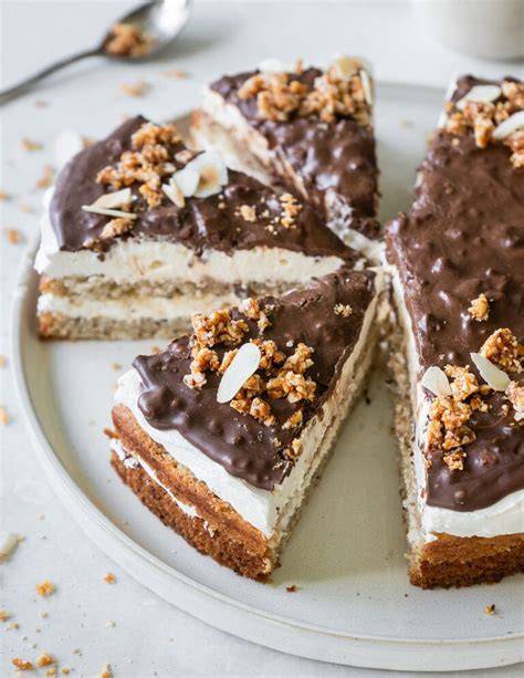 Schoko-Quarkdessert mit Krokant