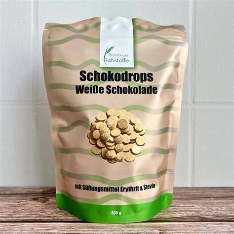 Schokodrops und gehackte Schokolade als Variation