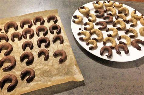 Schokokipferl auf Blech