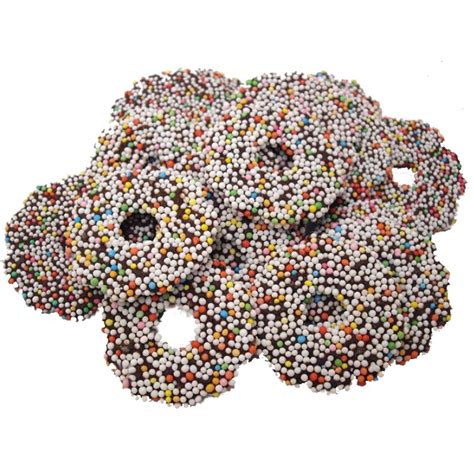 Schokokränze mit bunten Zuckerperlen