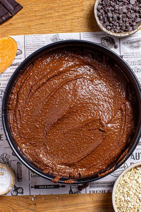 Schokokuchen in Springform vor dem Backen