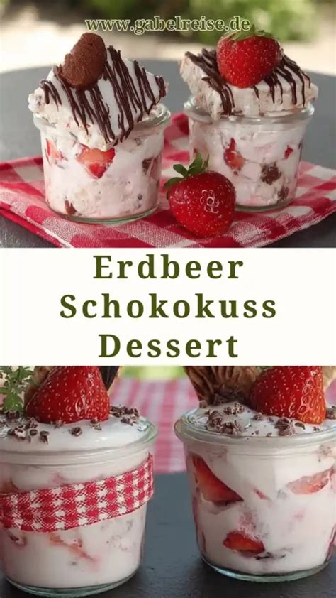 Schokokuss, Quark und Erdbeeren für die Füllung