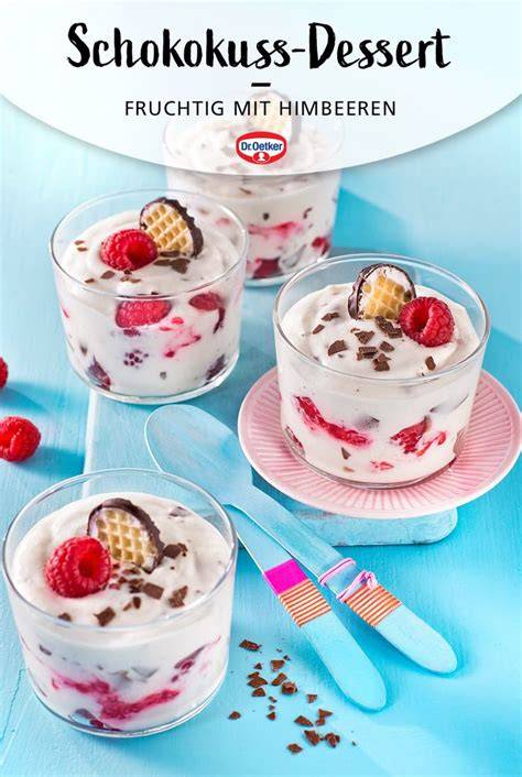 Schokokuss Himbeer Dessert Party