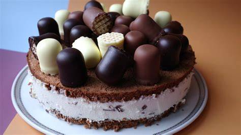 Schokokuss Torte, Zutaten und Dekoration