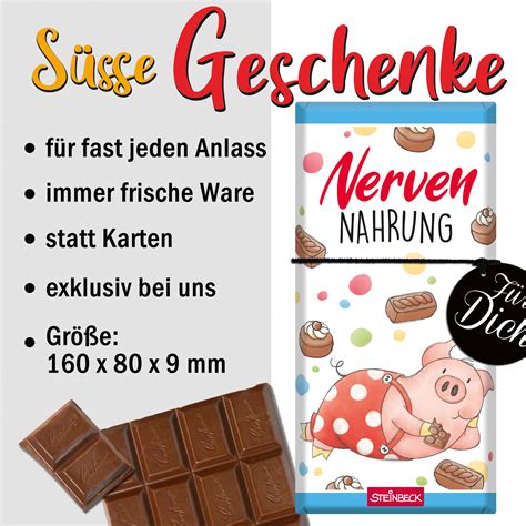 Schokolade als Geschenk und Nervennahrung