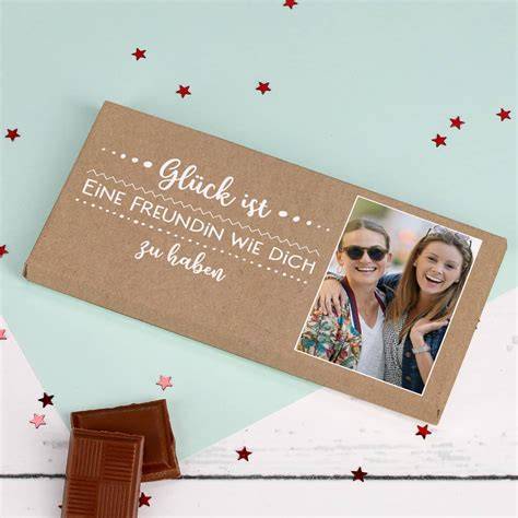 Schokolade mit persönlichem Spruch als Geschenk