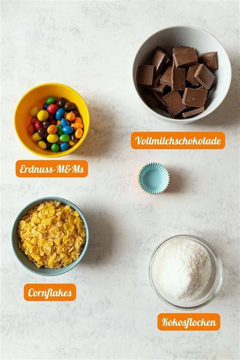 Schokolade und Cornflakes Zutaten