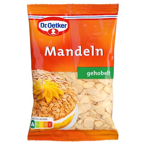 Schokolade und Mandeln, fein gehobelt