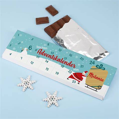 Schokoladen-Adventskalender als Geschenkidee