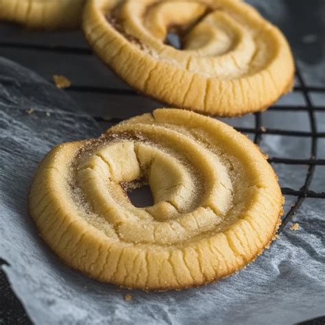 Schokoladen-Mürbegebäck und klassische Butterkringel auf dem Keksblech