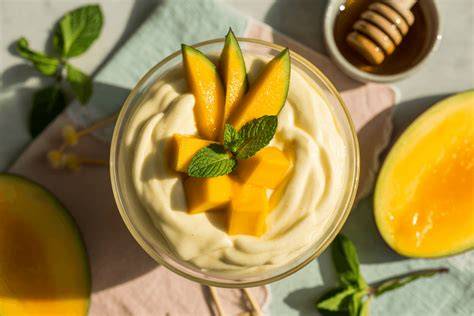 Schokoladen-Mango-Dessert