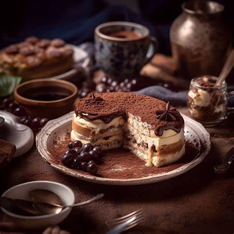 Schokoladen-Mokkabohnen als Dekoration auf einer Cappuccino-Torte